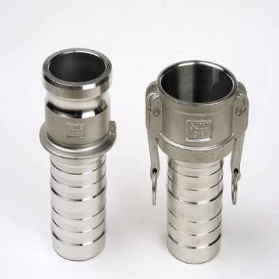 camlock fittings, camlock fittings with machined hose tail, camlcok fittings crimp