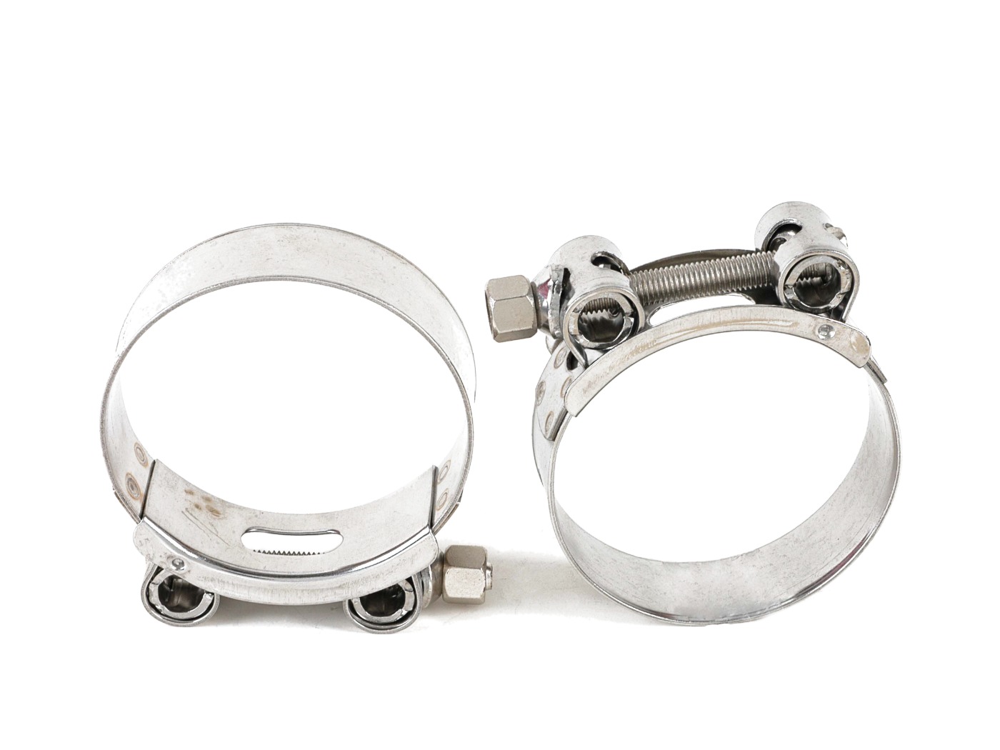 EDB series stainless steel T-bolt hose clamp, SS304 band with hollow mandrel