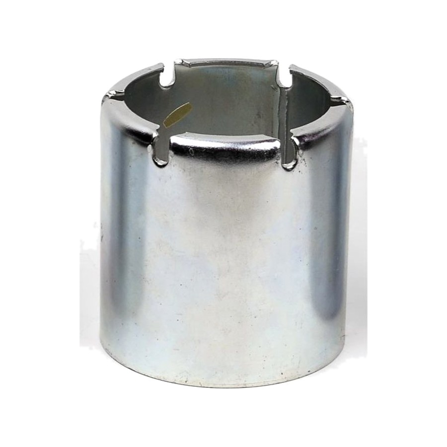Crimp ferrule for hose assemblies, slotted zinc plated carbon steel